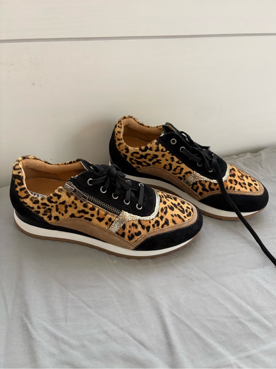 Myra Bag Shoes - NWOB Myra Bag Velocity Leopard Hairon Leather Sneakers